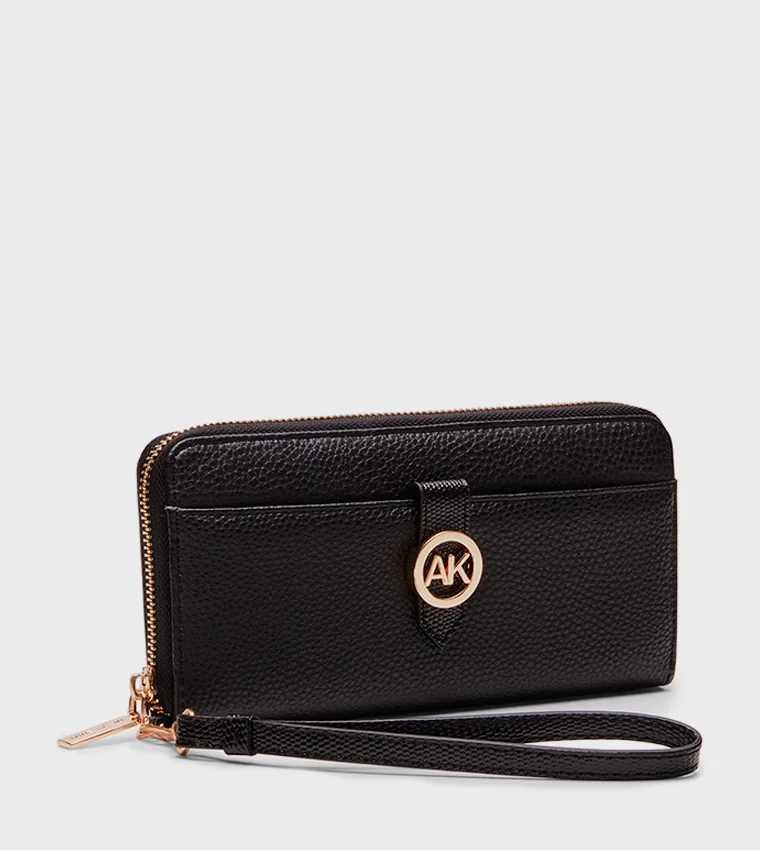 Anne Klein  Anne Klein Logo Detail Zip-around Wallet for Women | Best Price UAE